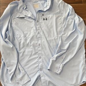 Under Armour Sky Blue fishing Shirt